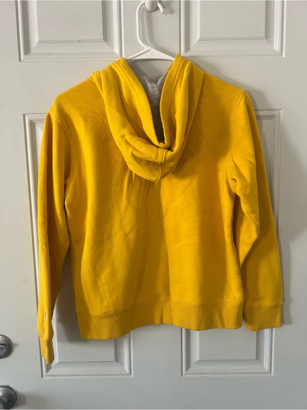 Champion Men’s Yellow Crewneck Hoodie Pullover - Picture 2 of 4